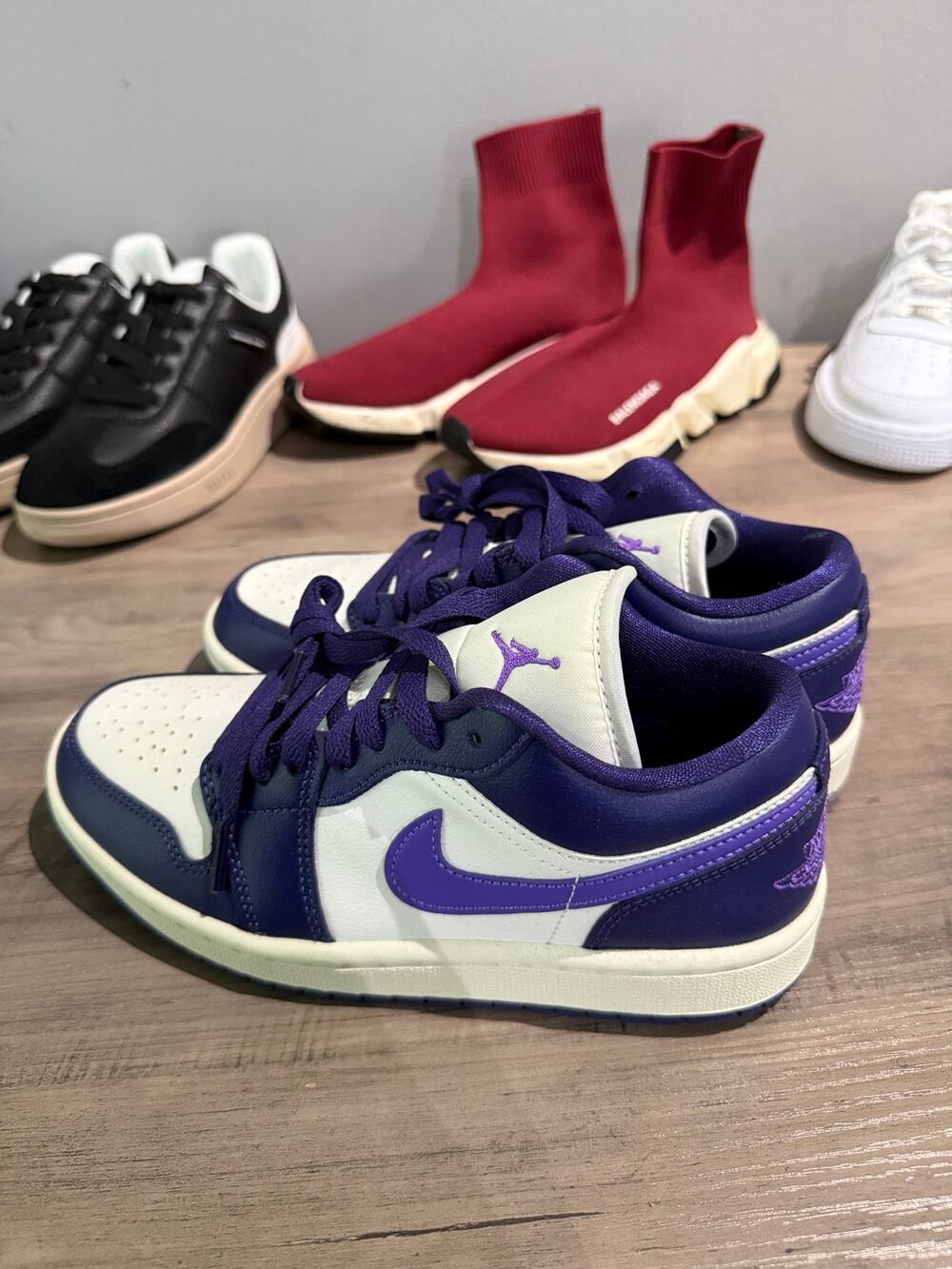 Air Jordan 1 Low Court Purple Sneakers US 6W / 4.5M/ 36 EU